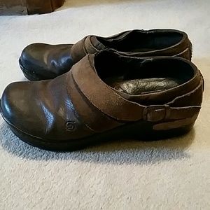 Born leather clogs